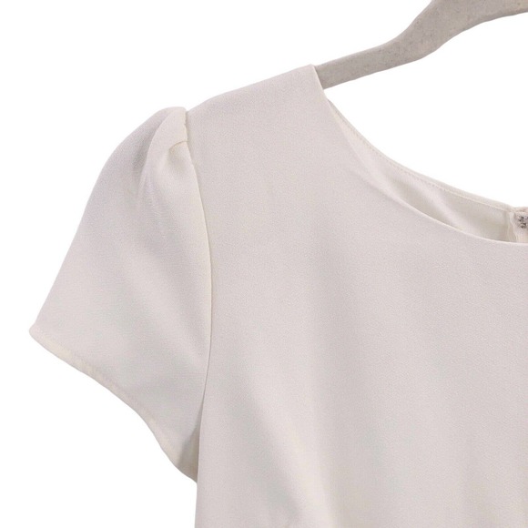 Fervour for ModCloth Womens Size Small Fit & Flare Daisy Eyelet Waistband Dress - Picture 6 of 9